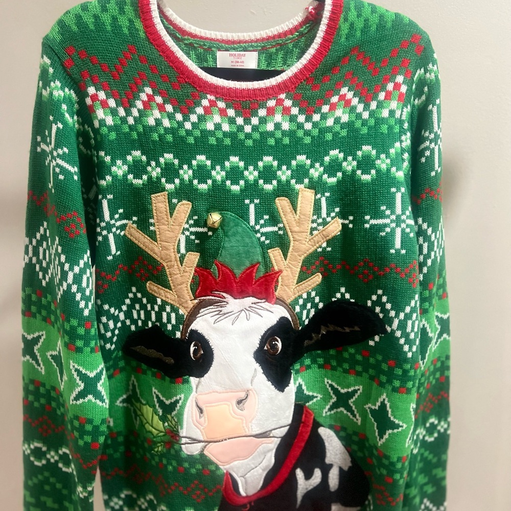 Holiday time men’s sweater, size medium